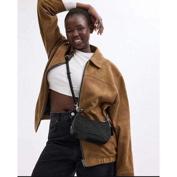 NWT ❤️❤️ LAST ONE ❤️ Coach Teri Mini Crossbody Bag Crystal Black Purse satchel - Picture 11 of 15